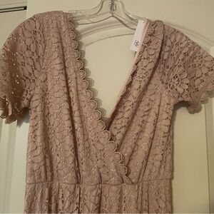 NEW Lace Maxi Dress from Baltic Born Size M Dusty Pink